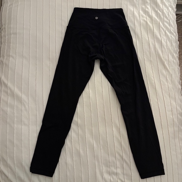 Lululemon Wunder Under Luxtreme Leggings Black 28" Size 6 - Picture 1 of 7